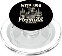 With God All Things Are Possibile - Cowpoke Western Cowpoke PopSockets PopGrip per MagSafe