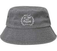 with God all Things Are Possible Cappello Pescatore Pieghevole Cappelli Pesca per Uomini Donne, Shopping Viaggio Escursionismo Protezione UV Cappello Bob