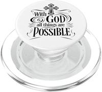 With God All Things Are Possible, Matteo, Versetto della Bibbia PopSockets PopGrip per MagSafe