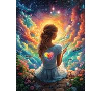 with Heart in Fiery Forest Puzzle 1000 Pezzi Gioco Creativo Per Ragazzi Intelligenza Educativa Rompicapo Idea Regalo Per Figlio A Natale E Compleanno 1000 PCS