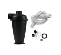 With hose Filtration Cyclone Dust Collector 50mm/2'' DIY Turbocharged Woodworking Filter Industrial Separator Collector Canister(3 meter hose+1 black)