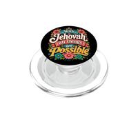 With Jehovah All Things Possible Jehovahs Witnesses Gift PopSockets PopGrip per MagSafe
