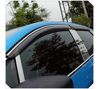 WITH001 4 Pezzi Auto Deflettori Aria per Renault Captur 2013 2014 2015, Alta qualità Car Window Sun Rain Guard Deflectors Wind