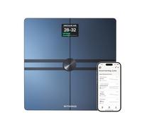 Withings Body Comp - Bilancia pesapersone digitale WiFi con analisi completa: peso, grasso corporeo e muscolare, acqua e tracciamento cardiovascolare, impedenziometrica, nero