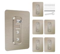 Withosent 6 adesivi doccia autoadesivi, ganci resistenti per doccia angolare, mensola da bagno, cestino, portasapone, ganci appesi, accessori