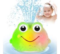 Withosent Giochi Bagnetto Neonato, Rana Giochi Vasca da Bagno Bambini Spruzzo d'Acqua Automatico, Giochi per Bagnetto con luce a LED, Giocattoli da o Piscina per 1 - 6 Anno