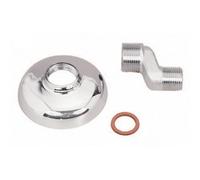 Without Brand / Generic Eccentrico Ottone Cromato con Spostamento 1/2" x 3/4" 25mm