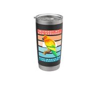 Without My Sun Parakeet Life Would Be Incomplete Bicchiere termico in acciaio inox doppia parete