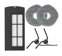 Withtalentto Kit parti di ricambio per Eufy Clean X9 Pro Robot aspirapolvere include 2 spazzole laterali, 1 filtro HEPA e 2 panni mop