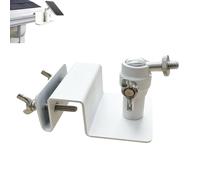 WiTi Supporto universale per grondaie in acciaio inox per pannelli solari Eufy, Arlo, Wyze, Reolink e altri (bianco)