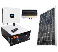 WITIT IMPIANTO FOTOVOLTAICO IMPIANTO SOLARE IBRIDO COMPLETO DI TUTTO DA 6KW CON BATTERIA DI ACCUMULO DA 10KW CAVI STRUTTURA QUADRO ELETTRICO PV DOPPIO E PANNELLI DA 600W
