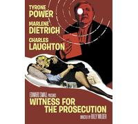 Witness for the Prosecution (DVD) Tyrone Power Marlene Dietrich Charles Laughton