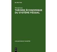 Witold Kula Théorie économique du système féodal (Copertina rigida)