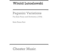 Witold lutoslawski: paganini variations for solo piano and orchestra (piano part) piano
