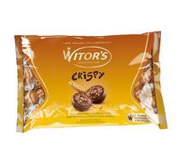 WITOR’S - Selection Crispy Nocciola - Cioccolatini Ripieni con Cuore di Crema alla Nocciola e Granella di Cereali - Praline di Cioccolato Finissimo - Snack Dolci di Cioccolato al Latte - Busta da 1 Kg