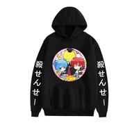 Witorya Felpa con Cappuccio Assassination Classroom Korosensei Stampata Felpa a Maniche Lunghe con Cappuccio Pullover Cappotto per Uomo Donna