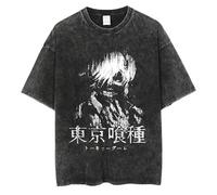 Witorya Maglietta vintage Tokyo Ghoul, Ken Kaneki, grafica anime, a maniche corte, per uomo e donna, Summe, D, S