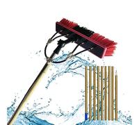 Witriolik 50FT Kit Pulizia Pannelli Fotovoltaici, Spazzola Pannelli Fotovoltaici, Lavaggio Pannelli Fotovoltaici, Asta di Pulizia con Spazzola, Wash Spazzolone Kit Spazzola Vetri Lavaggio Camion