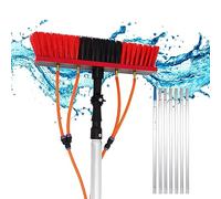 Witriolik Lavaggio Pannelli Fotovoltaici Spazzola per Lavaggio a alimentata ad Acqua, 13m Wash Spazzolone Kit Spazzola Vetri Spazzola telescopica Kit per Pulizia vetri