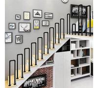 Witriolik Treppengeländer Innen,U-förmige Handläufe 45-100 cm,Handlauf Treppe,Geländer Außen,Modernes Treppengeländer,Korridor Anti-Rutsch-Ziergeländer,für Villen,Balkone,Flure,Wohnungen,die Veranda