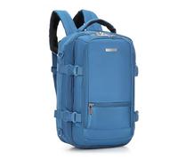 WITTCHEN City | zaino da aereo compatto | impermeabile | bagaglio a mano | borsa urbana | zaino da lavoro | spallacci regolabili | poliestere resistente | 37 × 28 × 12 cm | colore: blu