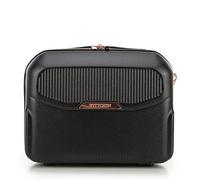 WITTCHEN Necessaire da viaggio Custodia per cosmetici Valigia da viaggio Bagaglio a mano Valigia cabina Valigia in policarbonato con cinturino regolabile cosmetica da donna Nero