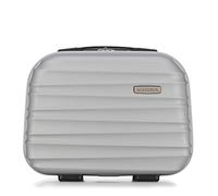 WITTCHEN Necessaire da viaggio Custodia per cosmetici Valigia da viaggio Bagaglio a mano Valigia cabina Valigia ABS Borsa da toilette Rigido Groove Line grigio Ryanair/ITA Airways/easyJet