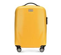 WITTCHEN PC Ultra Light Bagaglio a mano Piccola valigia Valigia da viaggio Valigia da cabina in Policarbonato Quattro ruote doppie Lucchetto TSA Manico alluminio telescopico Taglia S Giallo