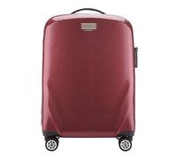 WITTCHEN PC Ultra Light Bagaglio a mano Piccola valigia Valigia da viaggio Valigia da cabina in Policarbonato Quattro ruote doppie Lucchetto TSA Manico alluminio telescopico Taglia S Rosso scuro