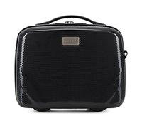 WITTCHEN PC Ultra Light Borsa per cosmetici Custodia cosmetica Borsa da toilette Beauty case realizzato in Policarbonato Maniglia Fascia elastica per tracolla Taglia XS Nero