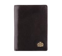 WITTCHEN Portafoglio, Dimensione: 9x12cm, Nero, Materiale: Pelle di grano, Verticale, Collezione: Arizona - 10-1-023-1