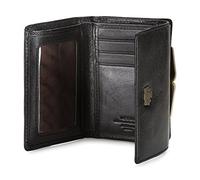 WITTCHEN portafoglio, Nero, Dimensione: 8x11 cm - Materiale: Pelle di grano - 10-1-053-1