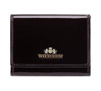 WITTCHEN portafoglio, Nero, Dimensione: 9.5x12 cm - Materiale: Pelle verniciata - 25-1-070-1
