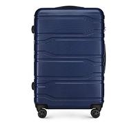 Wittchen Robusta valigia da viaggio trolley grande per valigie in materiale policarbonato 8 ruote con serratura a combinazione girevole Blu navy