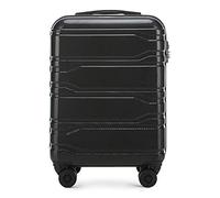 WITTCHEN Robusto bagaglio a mano trolley da valigetta in policarbonato chiusura a guscio rigido a 8 ruote Nero