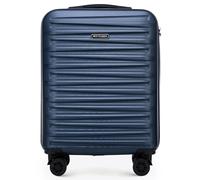 WITTCHEN Skyspeed Line Trolley da Viaggio in ABS - Valigia da Cabina Robusta e Leggera con 4 Ruote Pivotanti, Chiusura a Combinazione, Maniglia Estendibile - Blu Navy