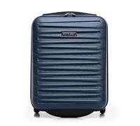 WITTCHEN Skyspeed Line Valigia da cabina gratuita a bordo piccola Valigia rigida in ABS Maniglia telescopica 2 ruote gamba inferiore blu navy