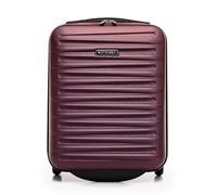 WITTCHEN Skyspeed Line Valigia da cabina gratuita a bordo piccola Valigia rigida in ABS Maniglia telescopica 2 ruote gamba inferiore Maroon