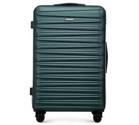 WITTCHEN Skyspeed Line Valigia grande Valigia rigida ABS Valigia grande Rolling Trolley Check-In Valigia da viaggio Serratura a combinazione Manico telescopico 4 Ruote Verde Ryanair/ITA Airways