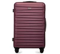 WITTCHEN Skyspeed Line Valigia grande Valigia rigida ABS Valigia grande Rolling Trolley Check-In Valigia da viaggio Serratura a combinazione Manico telescopico 4 Ruote Maroon Ryanair/ITA Airways