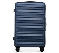 WITTCHEN Skyspeed Line Valigia grande Valigia rigida ABS Valigia grande Rolling Trolley Check-In Valigia da viaggio Serratura a combinazione Manico telescopico 4 Ruote Blu Navy Ryanair/ITA Airways