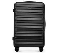 WITTCHEN Skyspeed Line Valigia grande Valigia rigida ABS Valigia grande Rolling Trolley Check-In Valigia da viaggio Serratura a combinazione Manico telescopico 4 Ruote Nero Ryanair/ITA Airways