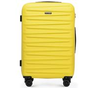 WITTCHEN Skyspeed Line Valigia media rigida con ruote in ABS Trolley medio Valigia da viaggio Serratura a combinazione Manico telescopico 4 ruote Giallo Ryanair/ITA Airways/Wizz Air