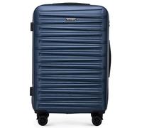 WITTCHEN Skyspeed Line Valigia Media Valigia rigida ABS Rolling Case Trolley Valigia Media Valigia da viaggio Blocco a combinazione Manico telescopico 4 Ruote Blu Navy Ryanair/ITA Airways/Wizz Air