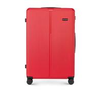 WITTCHEN Stripes Line Valigia grande (XL) | 76,5 × 50 × 29 cm (96 L), ABS rigido, 4 ruote 360° e lucchetto a combinazione | Trolley grande formato XL, Ryanair/ITA Airways - Colore: Rosso