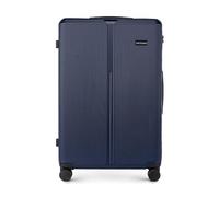 WITTCHEN Stripes Line Valigia grande (XL) | 76,5 × 50 × 29 cm (96 L), ABS rigido, 4 ruote 360° e lucchetto a combinazione | Trolley grande formato XL, Ryanair/ITA Airways - Colore: Blu navy
