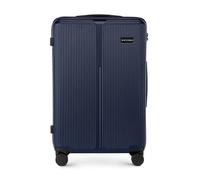 WITTCHEN Stripes Line Valigia media (L) | 67,5 × 45 × 27 cm (65 L), ABS rigido, 4 ruote 360° e lucchetto combinazione | Trolley da viaggio formato L, Ryanair/ITA Airways - Colore: Blu navy