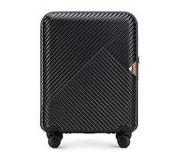 WITTCHEN Valigia da Cabina Trolley Bagaglio a Mano Valigia a rotelle Valigia piccola Trolley guscio duro in policarbonato resistente 4 ruote gemelle TSA serratura a combinazione GL Style nero