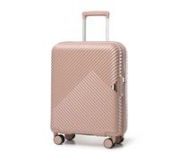 WITTCHEN Valigia da Cabina Trolley Bagaglio a Mano Valigia a rotelle Valigia piccola Trolley guscio duro in policarbonato resistente 4 ruote gemelle TSA serratura a combinazione GL Style rosa cipria