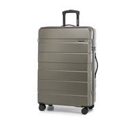 WITTCHEN Valigia da viaggio grande trolley valigia grande valigia check-in guscio rigido in ABS con 4 ruote piroettanti chiusura a combinazione maniglia telescopica Comodo Line Oro